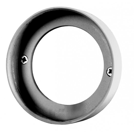 LED recessed spotlights with additional spacer ring for surface mounting - Chrome