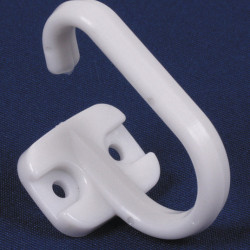 Curtain tiebacks, plastic, light grey, 2 pieces