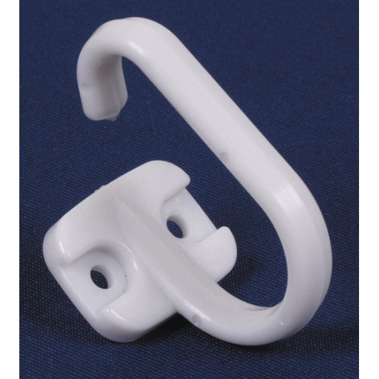 Curtain tiebacks, plastic, light grey, 2 pieces