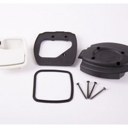 Euro garage lock 30 mm - White