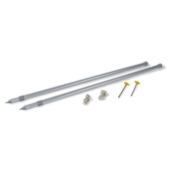 Support poles for sun canopy rear door cover, 2 pieces