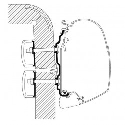 Adapter for Omnistor awning, Hymer 2016, 4.5m