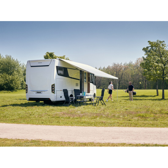 Thule Omnistor 9200 roof awning Cream white housing 4,5 m in Mystic Grey