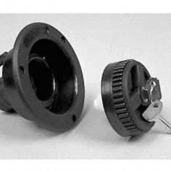 Short filler neck - Black - 40 mm - Loose