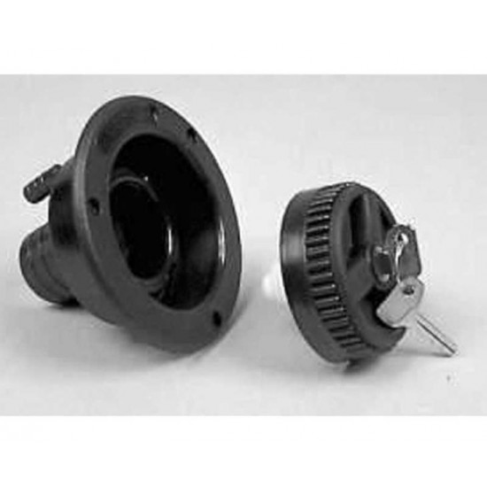 Short filler neck - Black - 40 mm - Loose