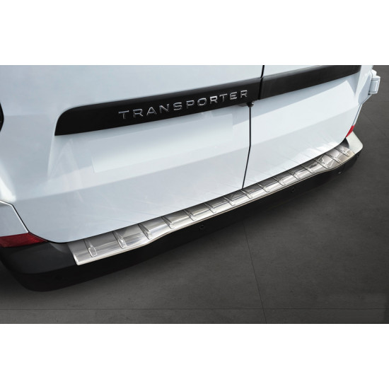 Stainless steel loading sill protector for Ford Tourneo/Transit Custom from 2023 onwards, silver