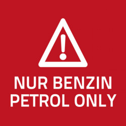 Safety sticker - Petrol only