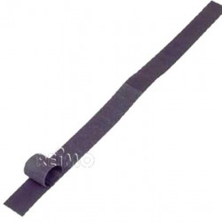 Self-adhesive hook and loop tape, 20mm wide, black, 5m length