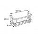 Chrome-plated wall shelf