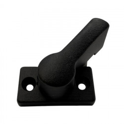 Metal rotary latch (bolt) - H 11 mm - Black