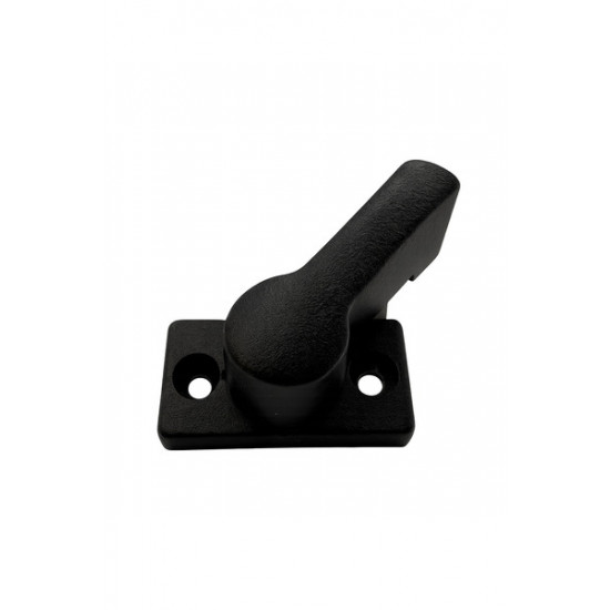 Metal rotary latch (bolt) - H 11 mm - Black