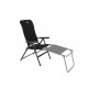Malaga Breeze camping chair - Upholstered with black mesh fabric