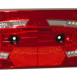 LED multi-function light, 9-32V, right red IP67 with reflector