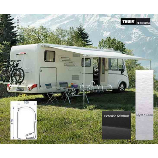 Thule roof awning 6300 white 3.75m Mystic grey