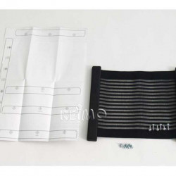 Kiiper storage net, size S, black, lined, L: 200 x W: 250 mm