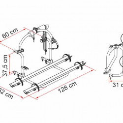 Carry bike Trigano - CI - Roller Team, max. load capacity 50kg