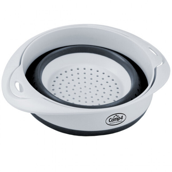 Silicone bowl and sieve - White / Grey