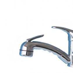 Roma single-lever mixer - Chrome - Pull-out lever shower