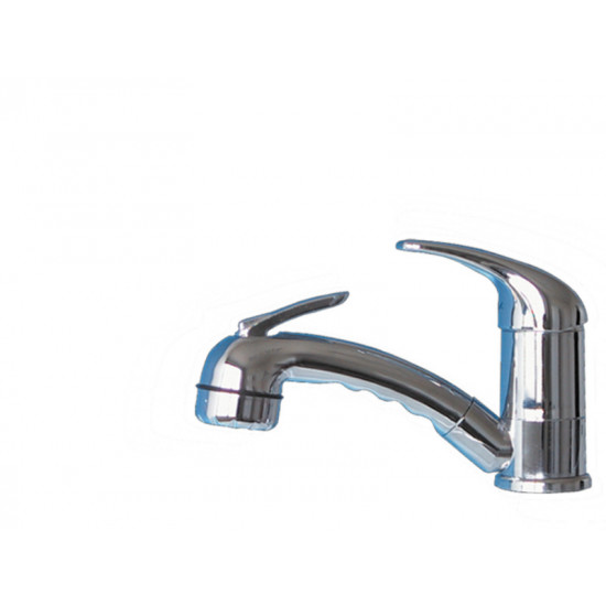 Roma single-lever mixer - Chrome - Pull-out lever shower