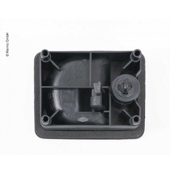 Recessed handle lock for wall thickness 38-46 mm