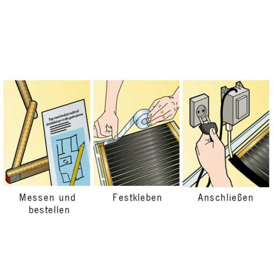Heating foil 48 V, 69 cm wide for motorhomes and caravans