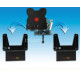 Removable TV wall mount with 12V power supply and antenna socket