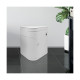 Compact composting toilet with electric agitator - White - Version 4