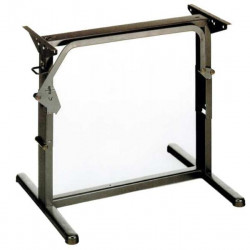 Height-adjustable lifting table frame - metal - light grey
