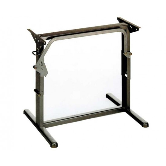 Height-adjustable lifting table frame - metal - light grey