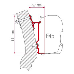 Fiamma awning adapter Wingamm Oasi 230m