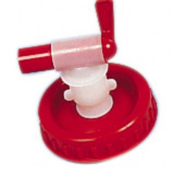 Screw cap for water canisters DIN 96 with tap
