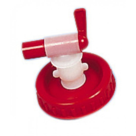 Screw cap for water canisters DIN 96 with tap