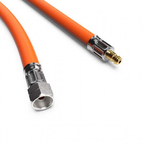 CAMPKO Gas Hose (Medium Pressure) with 1/4" LH Union Nut x Push-in Nipple - 150 cm