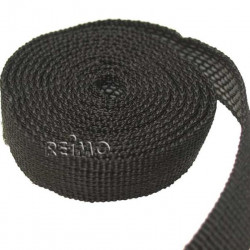 Black ratchet strap, 25mm long