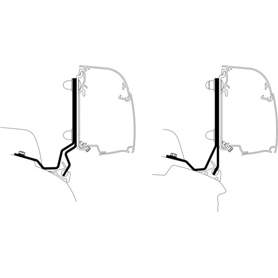 Awning adapter for Thule wall awnings