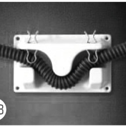 Odor trap wall bracket for 19-25mm hose