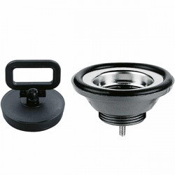 Straight drain fitting for washbasins - Ø 86 mm
