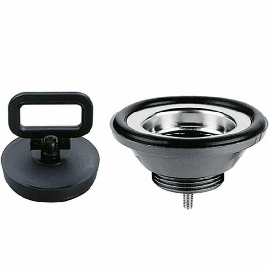 Straight drain fitting for washbasins - Ø 86 mm