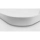 Lightweight tabletop - Top side: white high gloss - Underside: white matte - Edges: white high gloss - Size