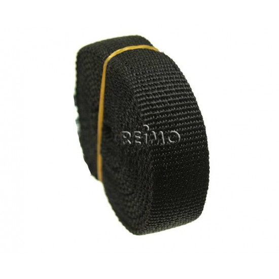 Black ratchet strap, 25mm long