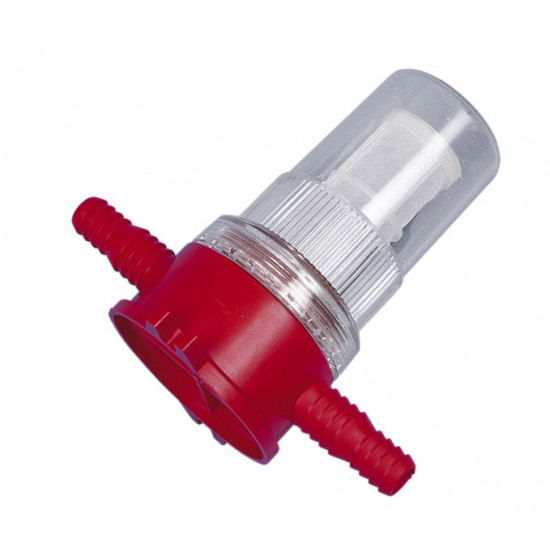 Fine filter with sight glass - 10/12 mm hose connection