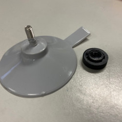 Suction cup with screw cap for thermal mats - Grey
