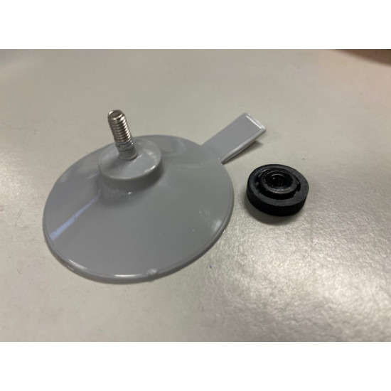 Suction cup with screw cap for thermal mats - Grey