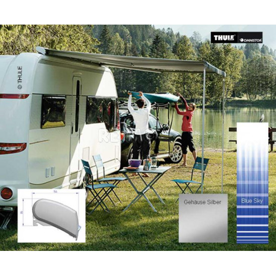 Thule roof awning 6200, length: 3.75m, white housing
