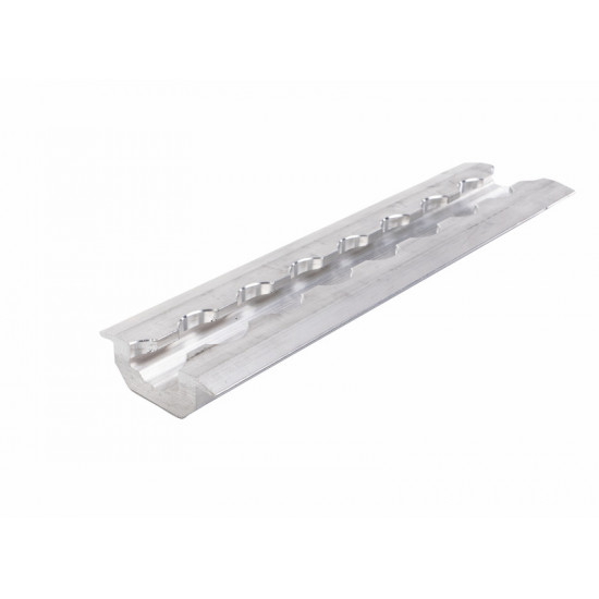 Retractable lashing rail for load securing, for corner mounting - Silver