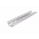 Retractable lashing rail for load securing, for corner mounting - Silver