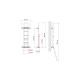 Mounting profile kit Bars Deluxe DJ Transit from 2014 onwards - Silver