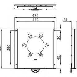 Swivel bases for driver or passenger side for Ford Transit from 2014 onwards