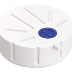 Round water tank for spare wheel well, 53 liters