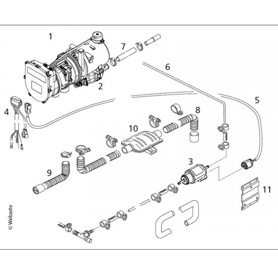 Webasto installation kit for Thermo Pro 90